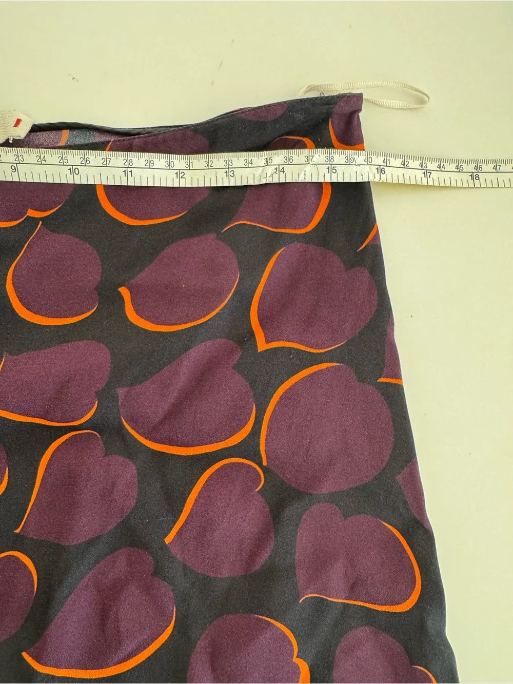 Marni Black Midi Skirt with Purple and Orange Pattern sz M - Picture 6 of 14